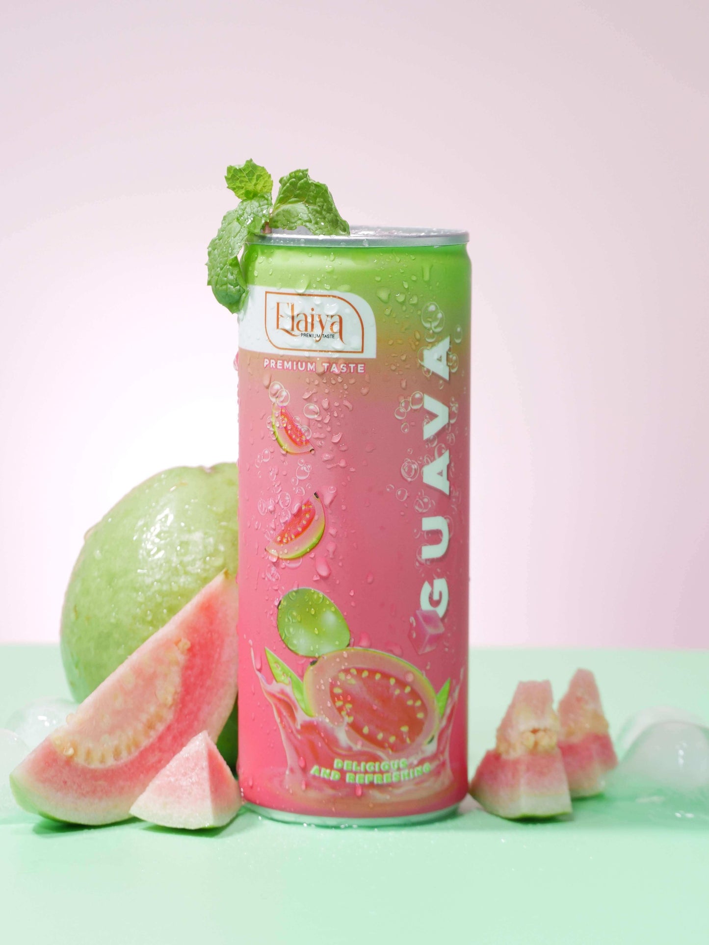 Elaiya Sparkling Guava — 24 x 250ml can with guava fruit