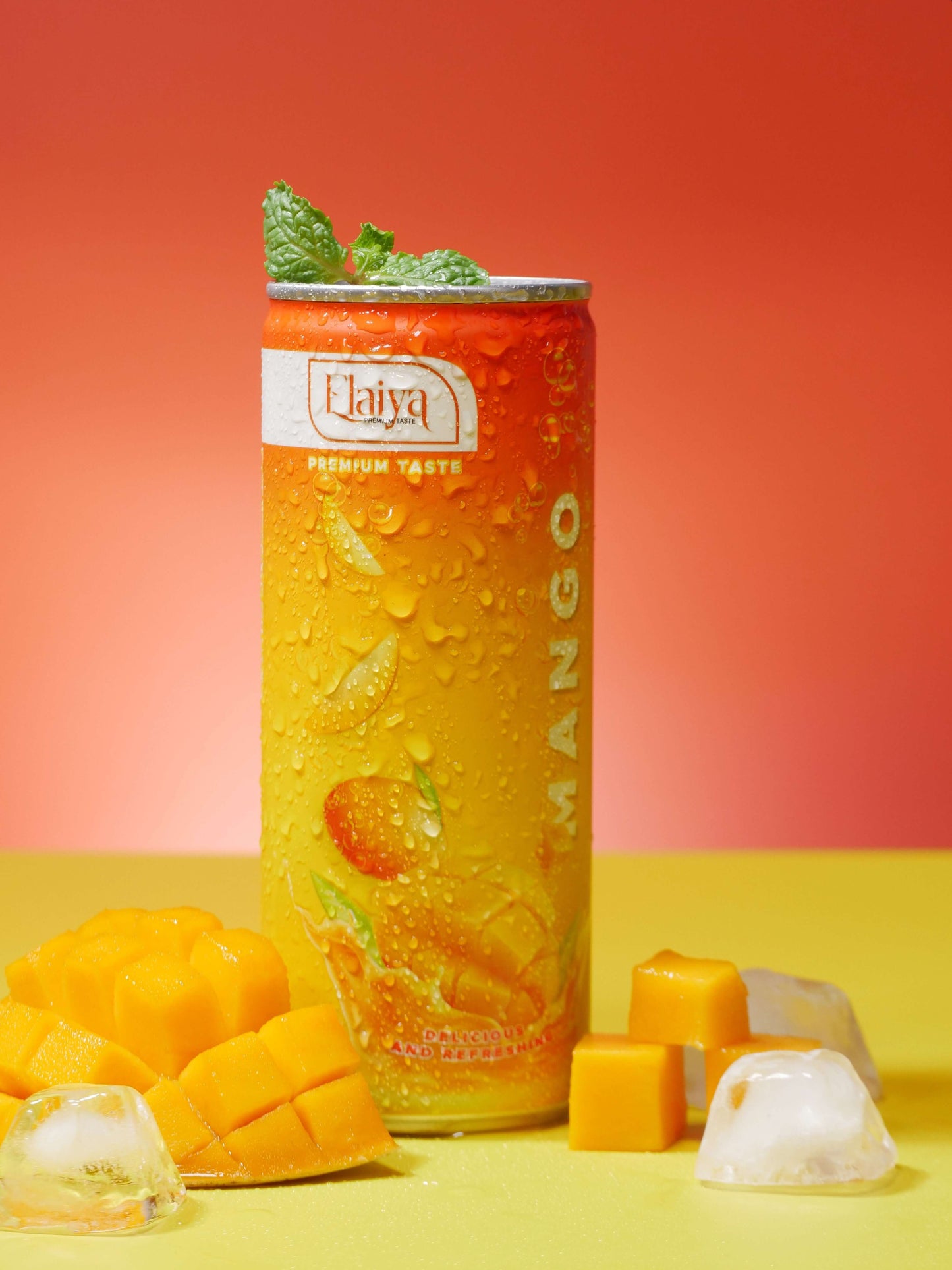 Elaiya Sparkling Mango — 24 x 250ml can with mango fruit